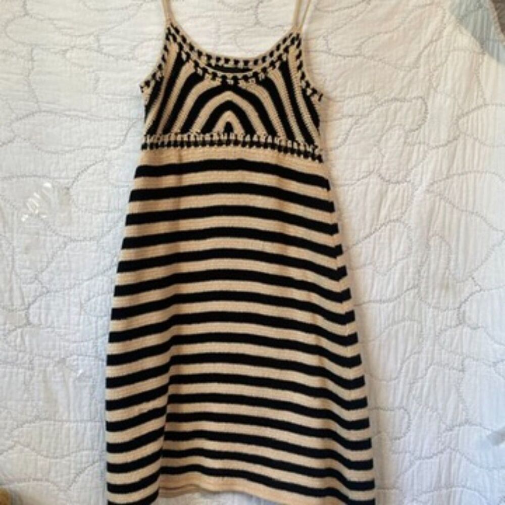 Miou Muse Black and Cream Knit Dress Size XS - Picture 8 of 11